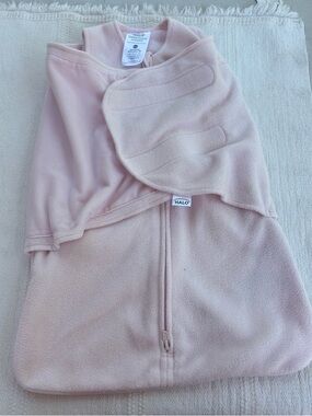 HALO Micro-Fleece Sleepsack Swaddle pink newborn